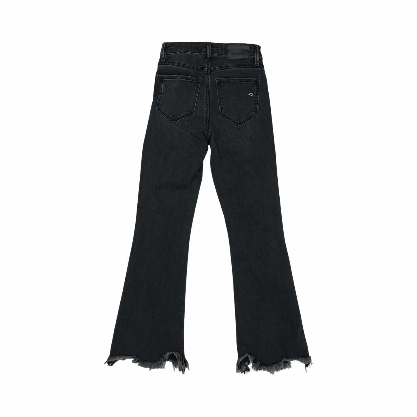 Jeans Flared By Hidden In Black Denim, Size:0