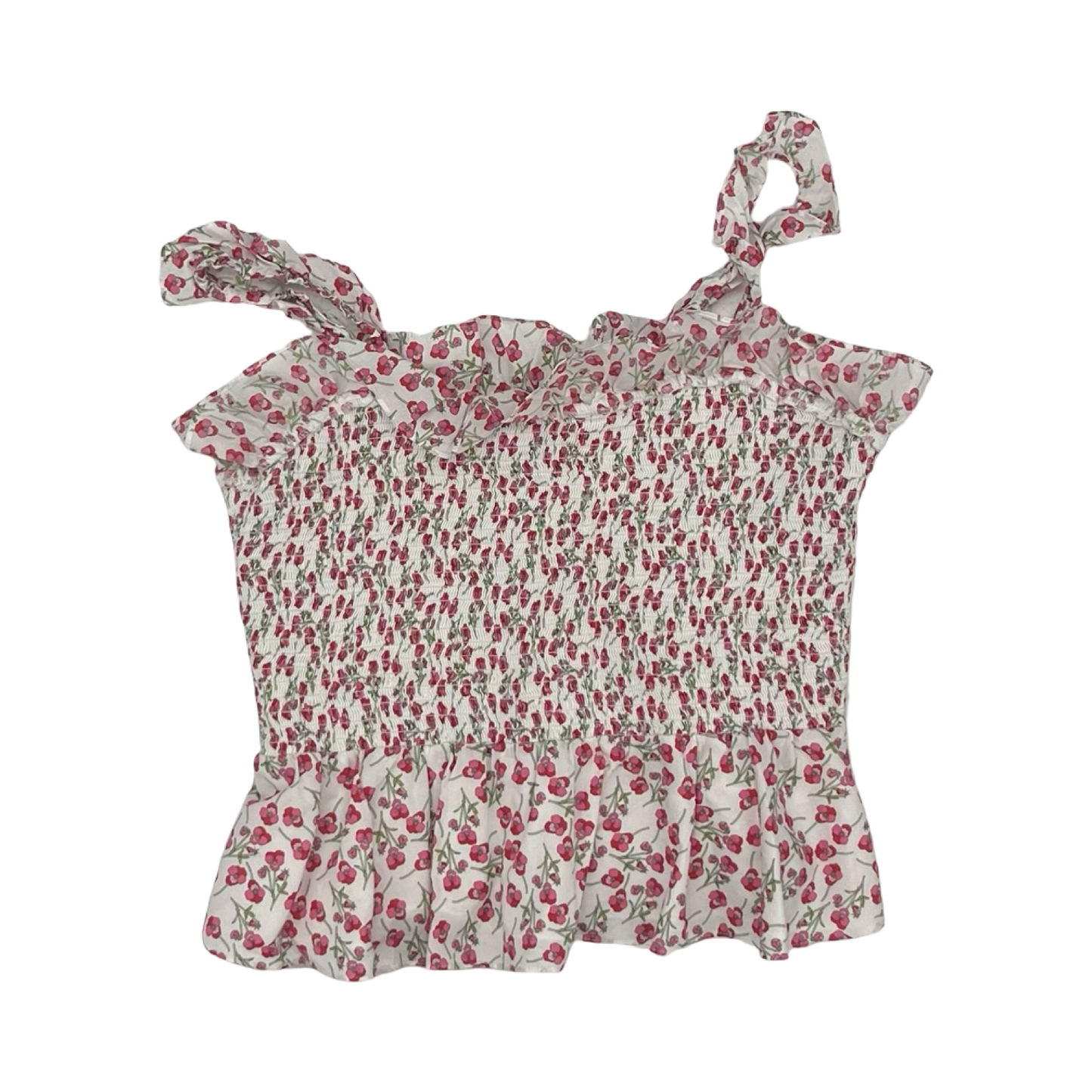 Blouse Sleeveless By J. Crew In Floral Print, Size:L
