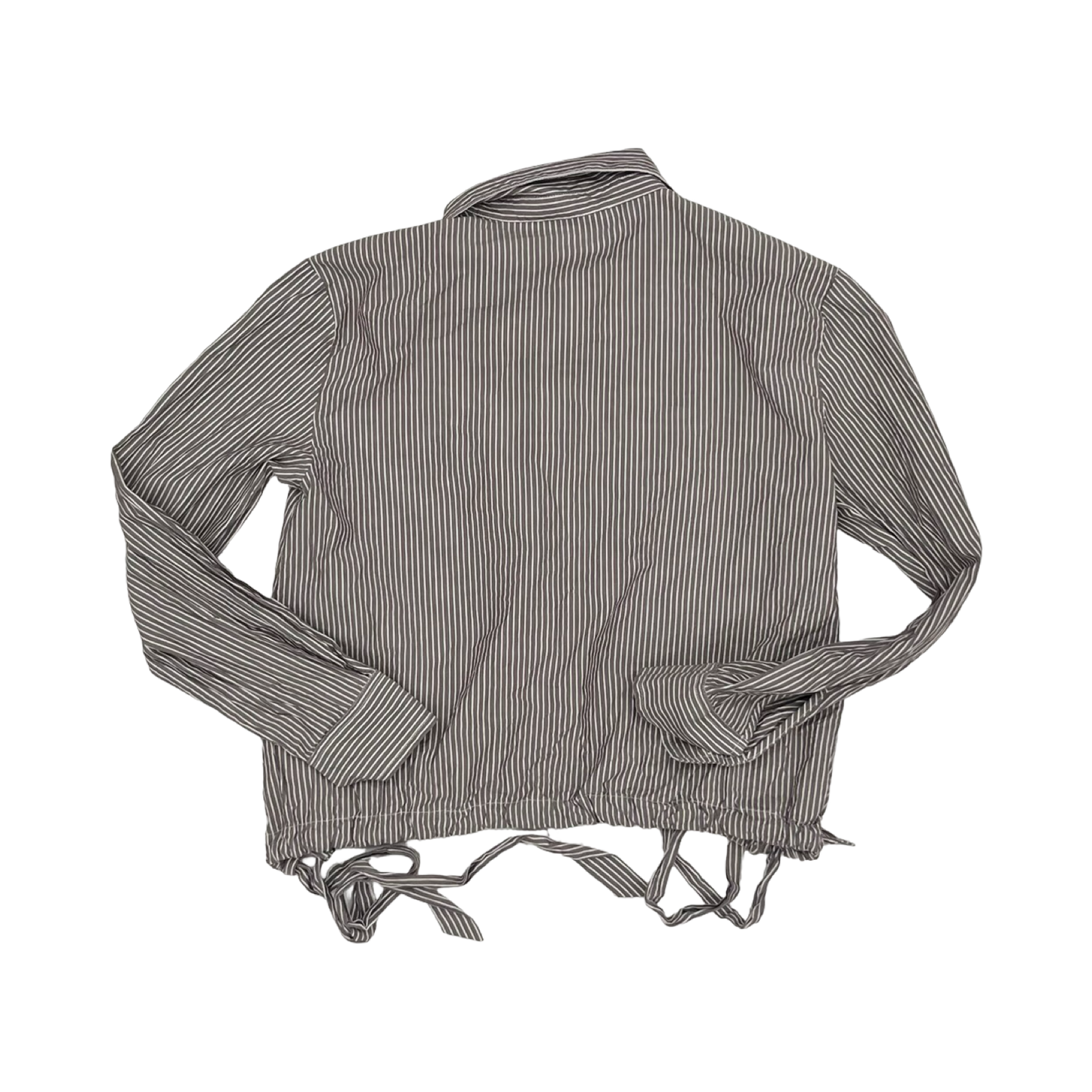 Blouse Ls By Loft In Purple & White, Size:S