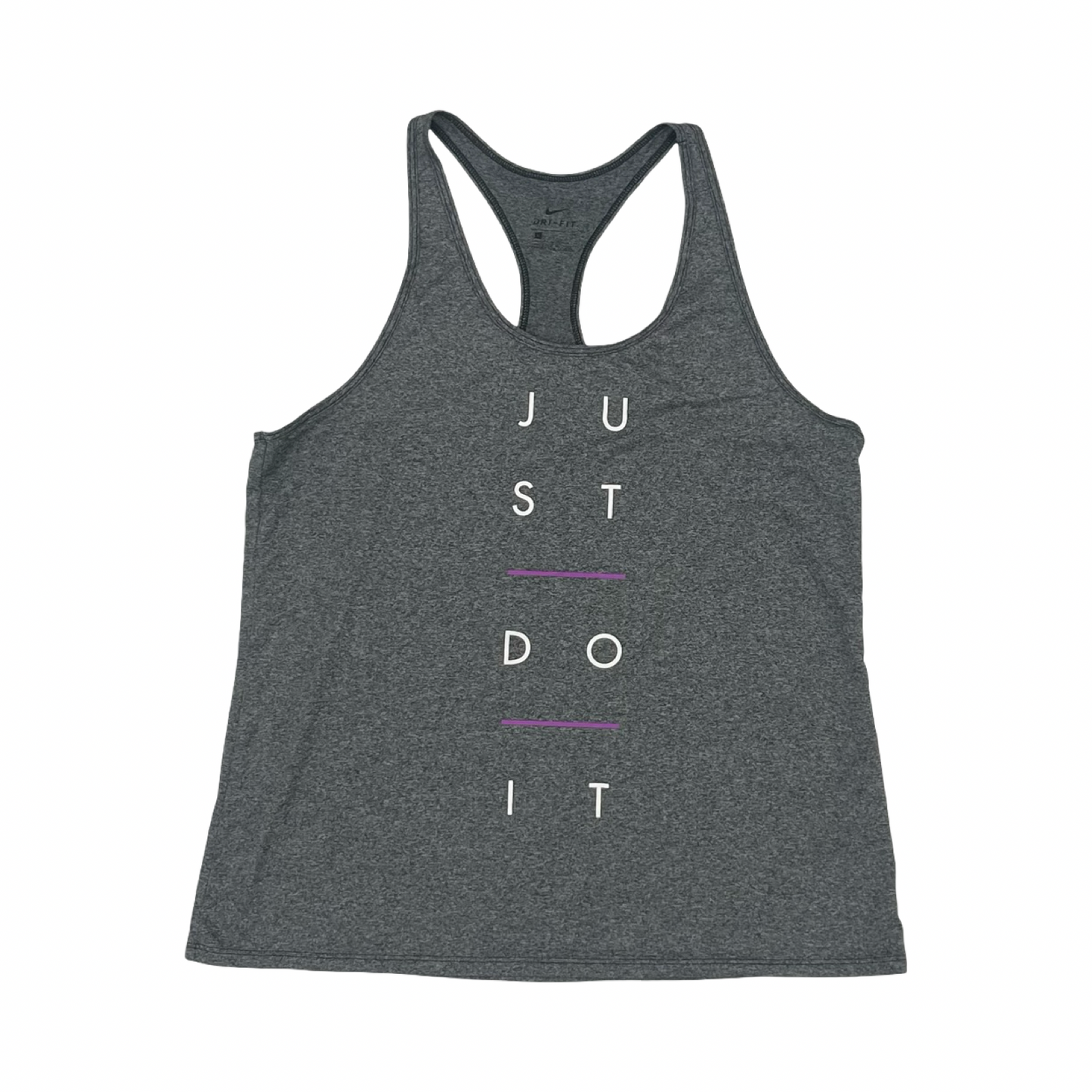 Athletic Tank Top By Nike In Grey, Size:L