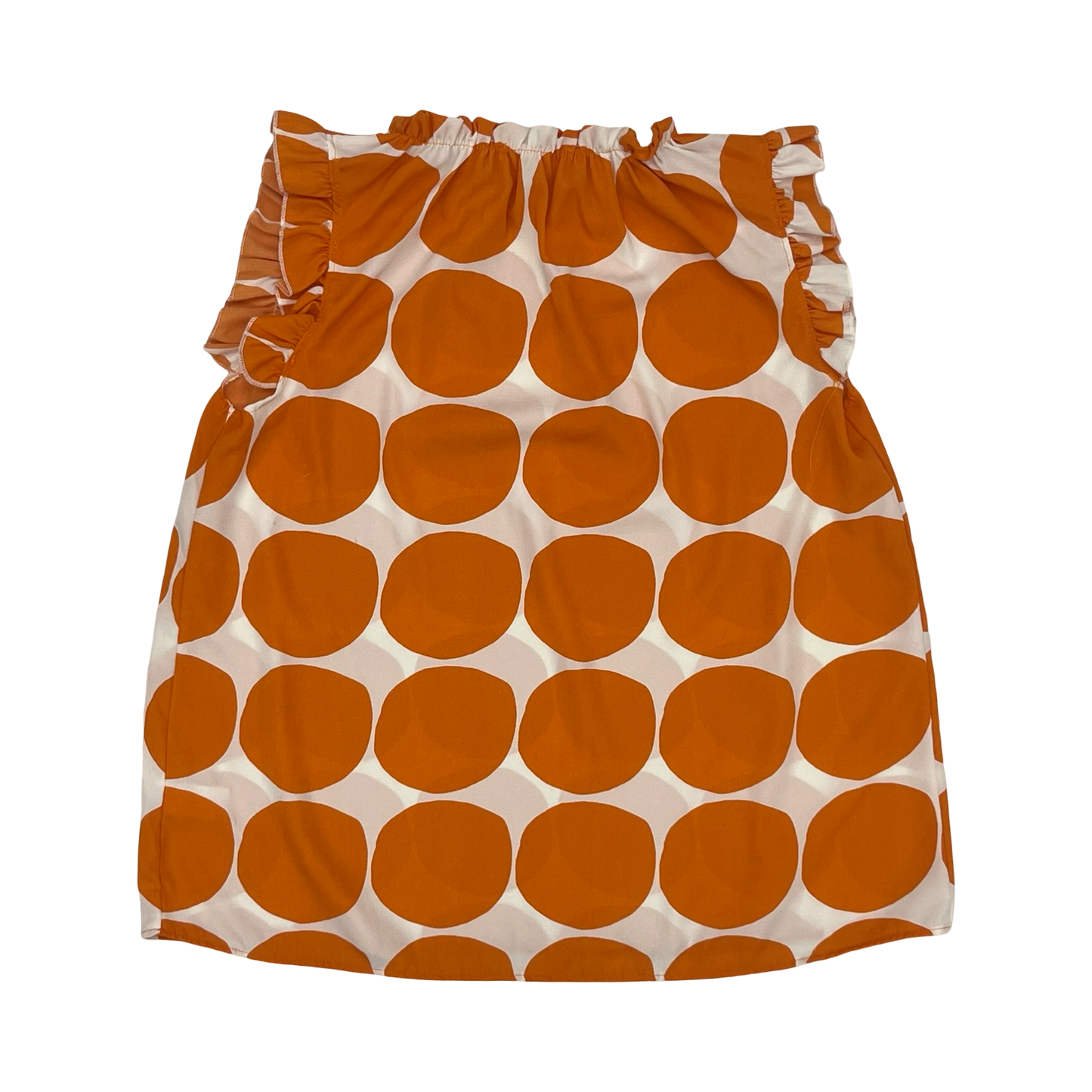Blouse Ss By Ces Femme In Orange & White, Size:M