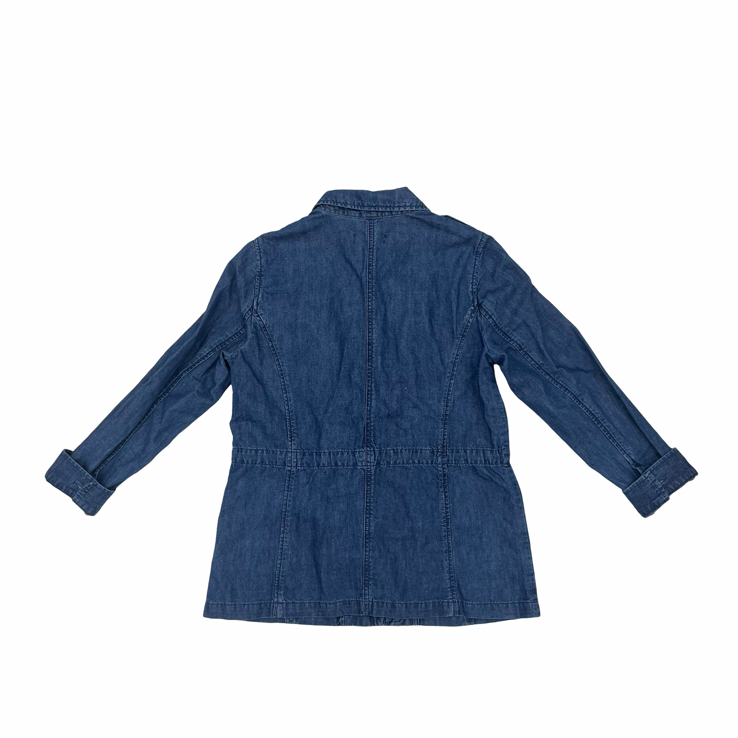 Jacket Denim By Talbots In Blue Denim, Size:M