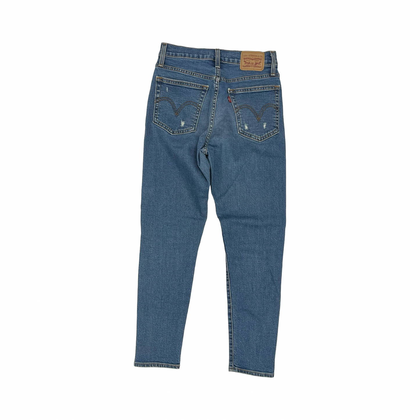 Jeans Skinny By Levis In Blue Denim, Size:4