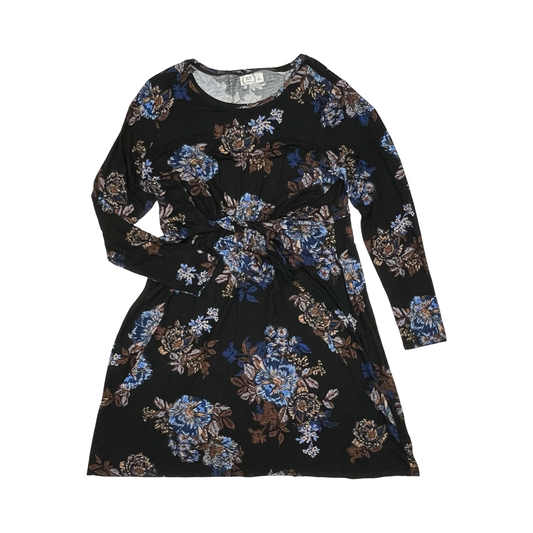 Dress Casual Short By Maurices In Black & Blue, Size:L