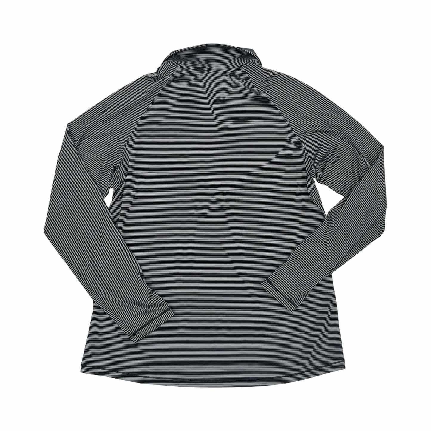 Athletic Top Ls Collar By Under Armour In Black & Grey, Size:L