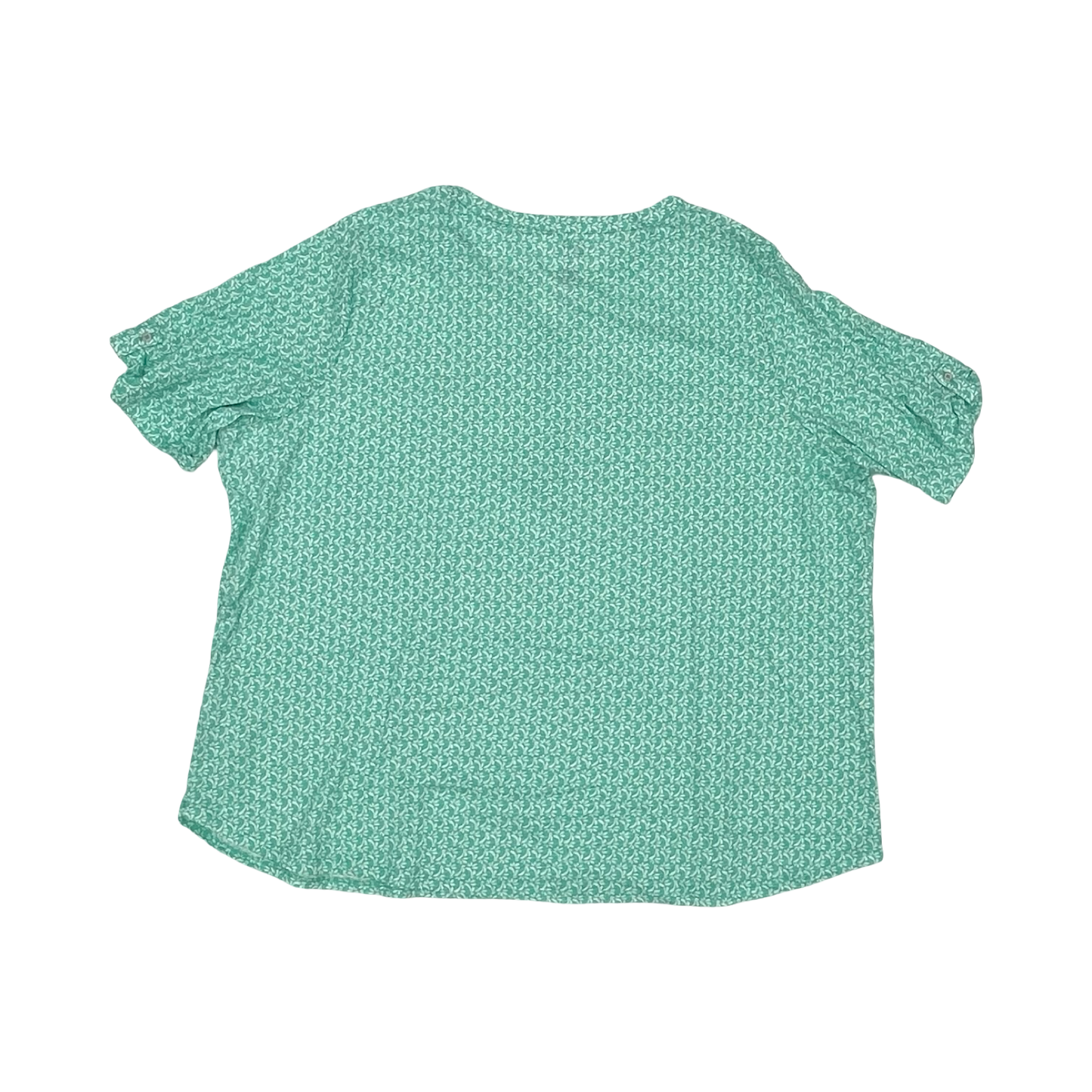 Top Ss By Croft And Barrow In Aqua, Size:3X