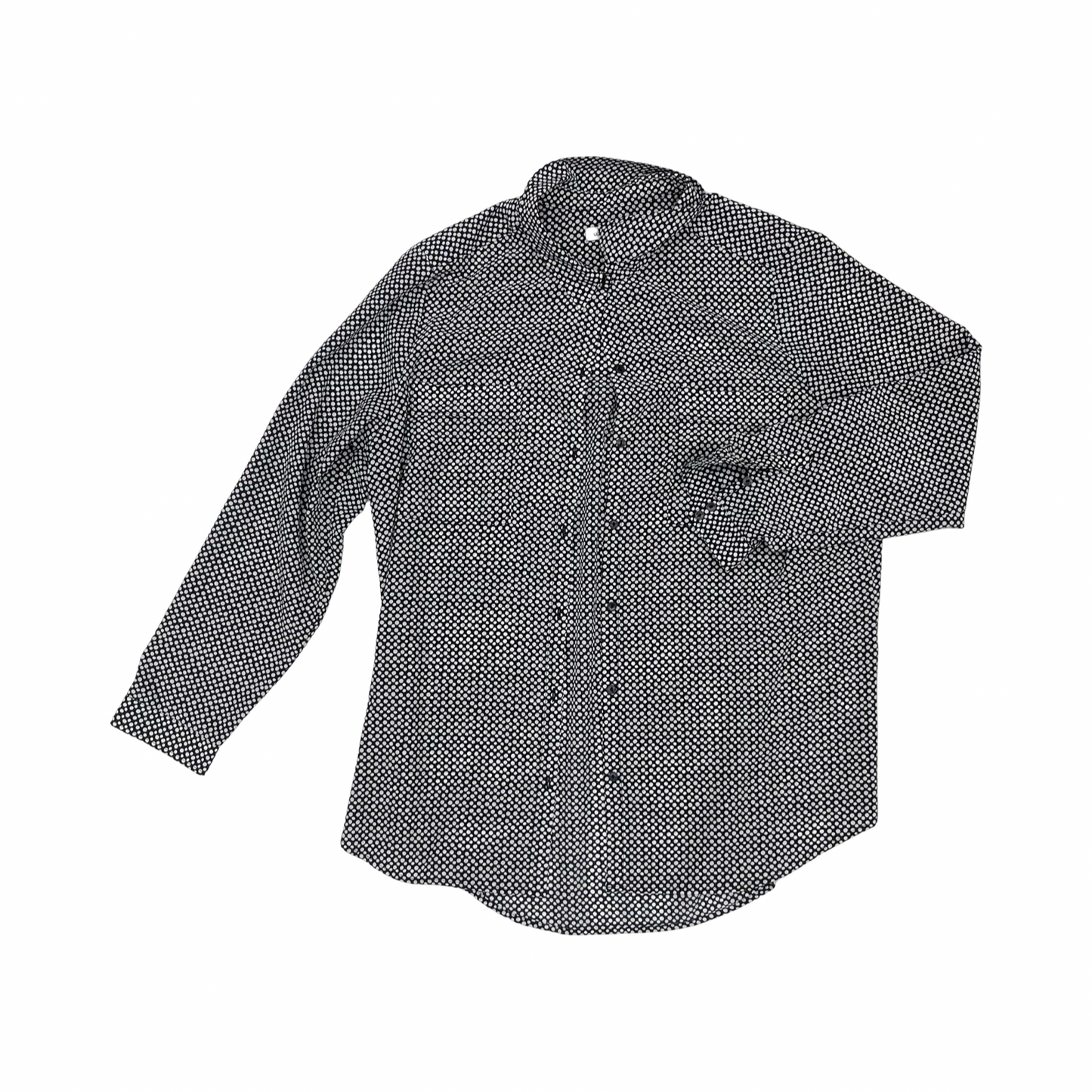 Blouse Ls By Liz Claiborne In Blue & White, Size:Xl