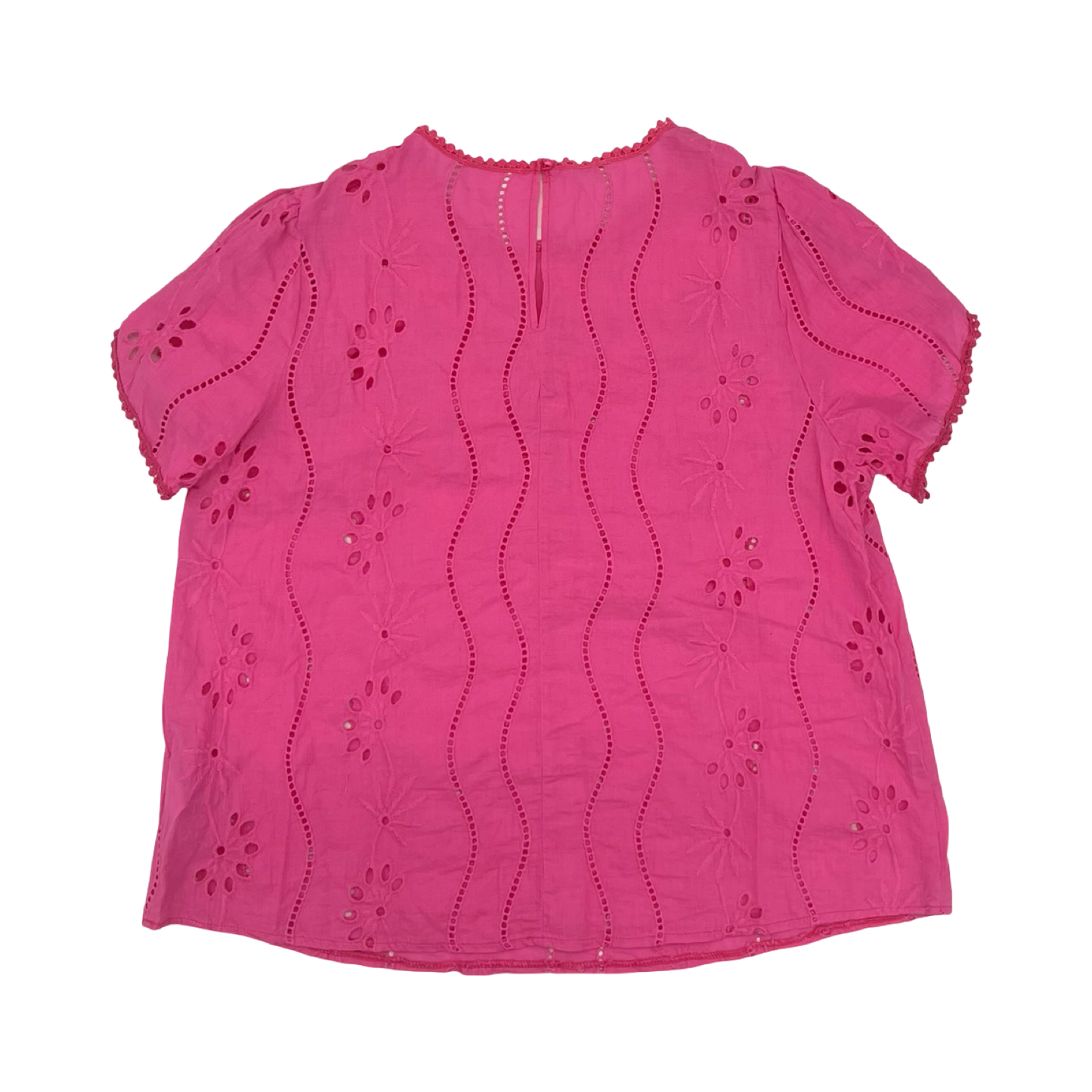 Blouse Ss By Blu Pepper In Pink, Size:1X
