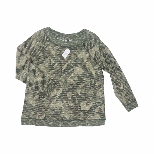Top 3/4 Sleeve By Clothes Mentor In Camouflage Print, Size:Xl