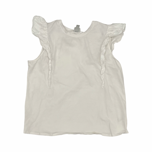 Top Sleeveless By A New Day In White, Size:Xl