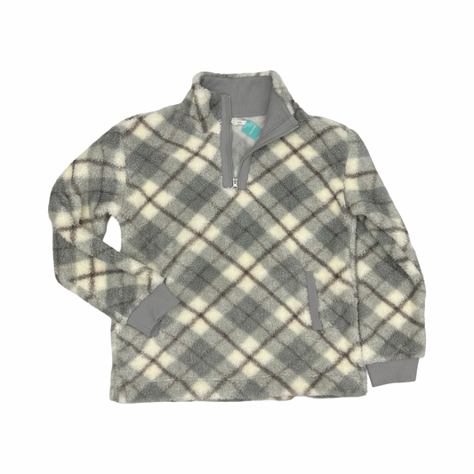 Sweatshirt Collar By Maurices In Brown & Grey, Size:M