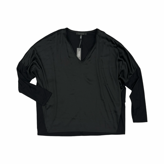 Blouse Ls By White House Black Market In Black, Size:Xl