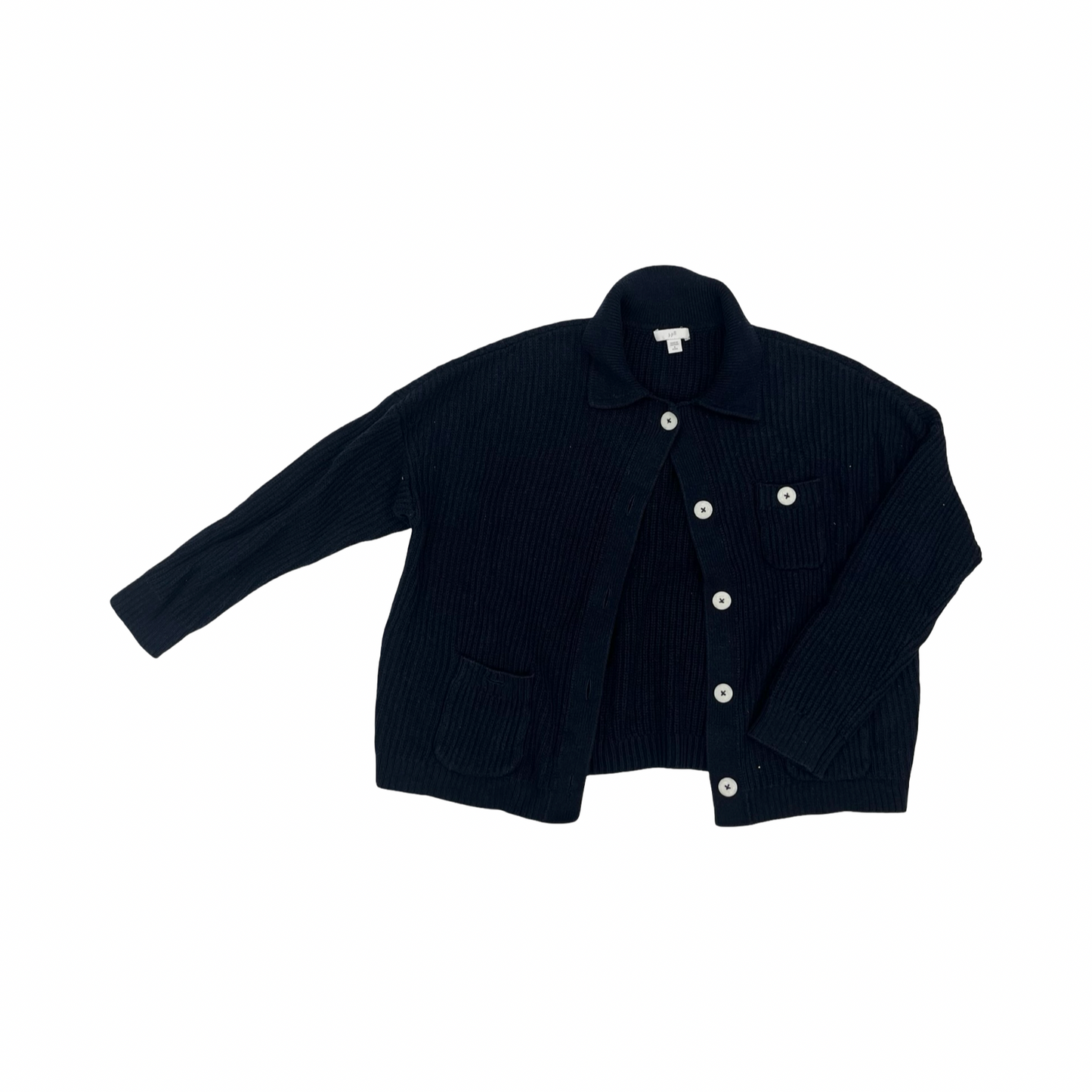 Sweater Cardigan By J. Jill In Navy, Size:Sp