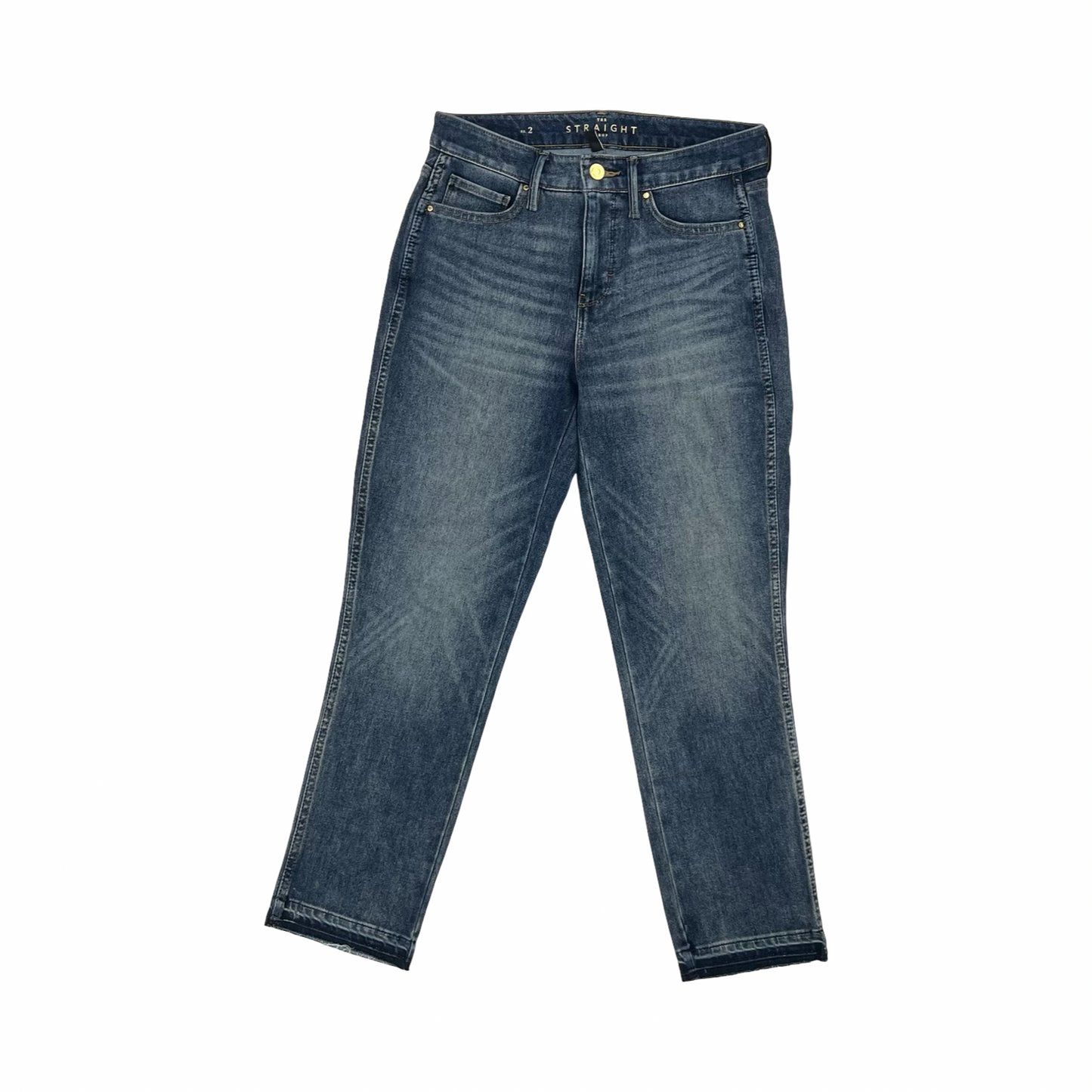 Jeans Straight By White House Black Market In Blue Denim, Size:2