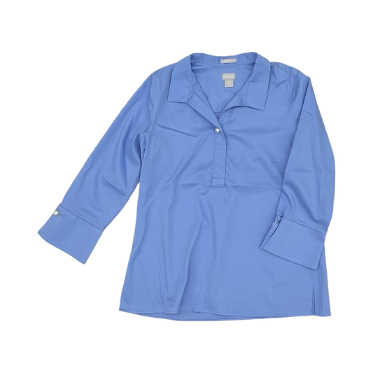 Blouse Ls By Chicos In Blue, Size:S