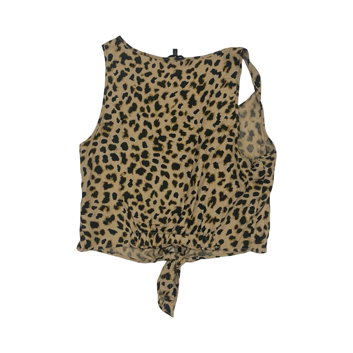 Blouse Sleeveless By Express In Animal Print, Size:S