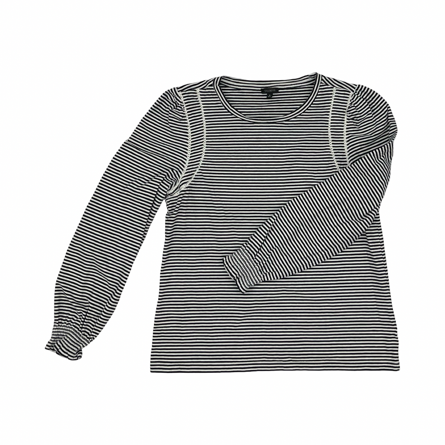 Top Ls By Talbots In Blue & White, Size:M