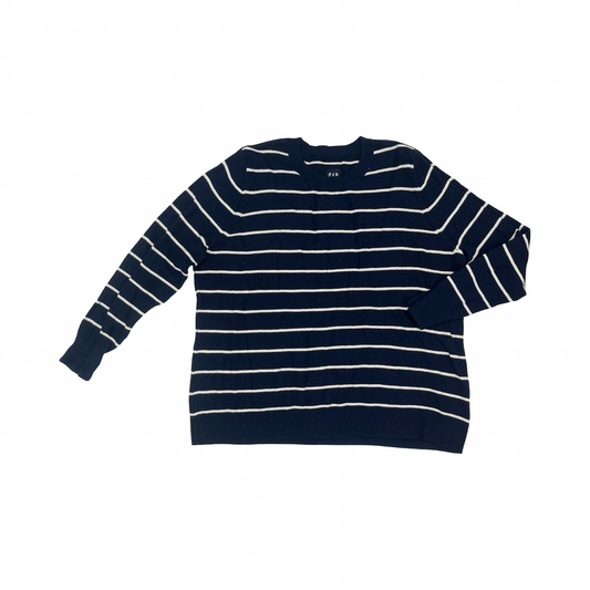 Sweater By Gap In Blue & White, Size:Xxl