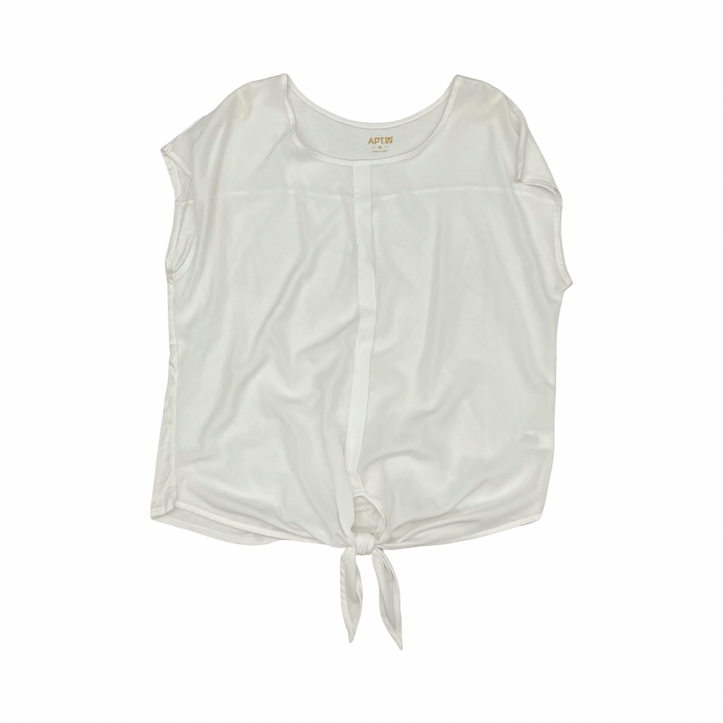 Blouse Ss By Apt 9 In White, Size:Xl