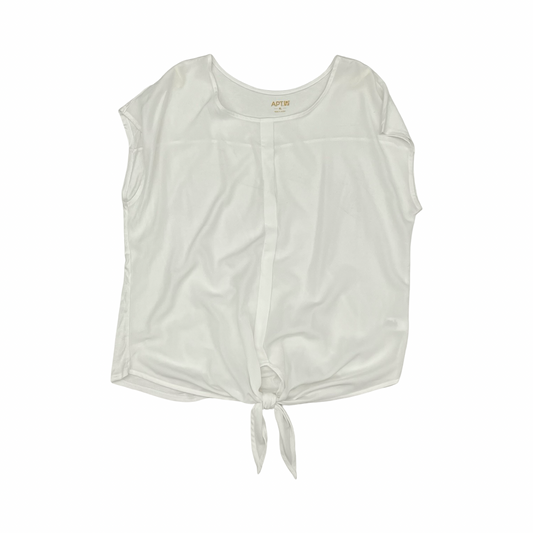 Blouse Ss By Apt 9 In White, Size:Xl