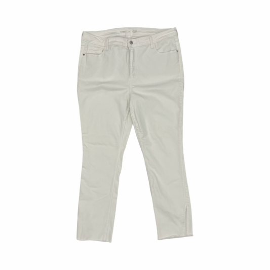 Jeans Skinny By Old Navy In White Denim, Size:16