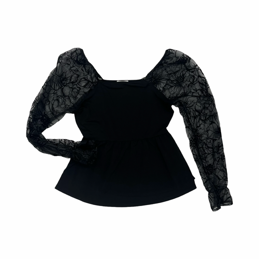 Blouse Ls By Maurices In Black, Size:S