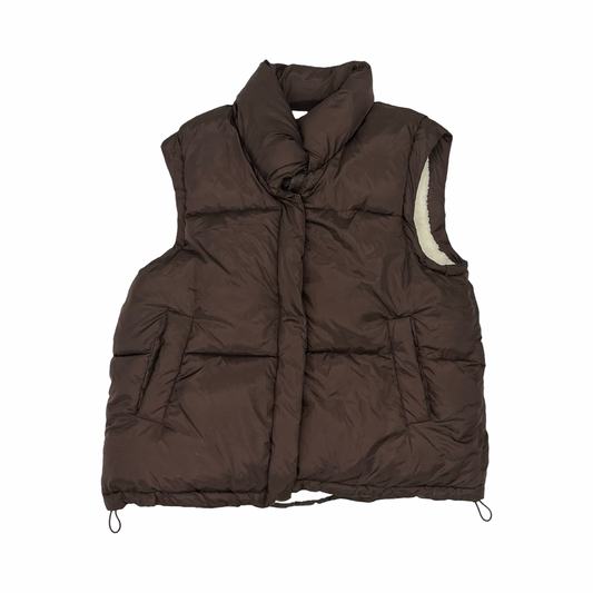 Vest Puffer & Quilted By Ci Sono In Brown, Size:Xl