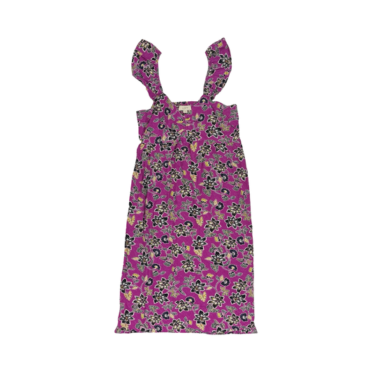 Dress Party Midi By Loft In Floral Print, Size:2