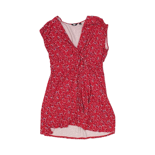 Dress Party Short By Lands End In Blue & Red & White, Size:2X