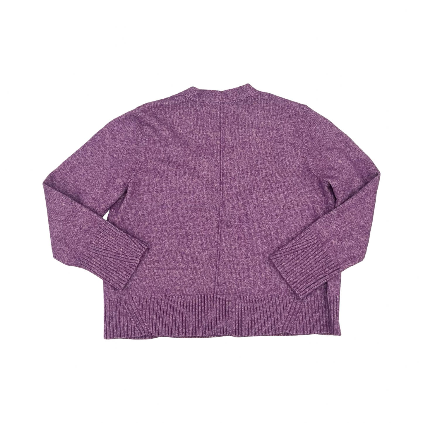 Sweater Cardigan By J. Jill In Purple, Size:Lp