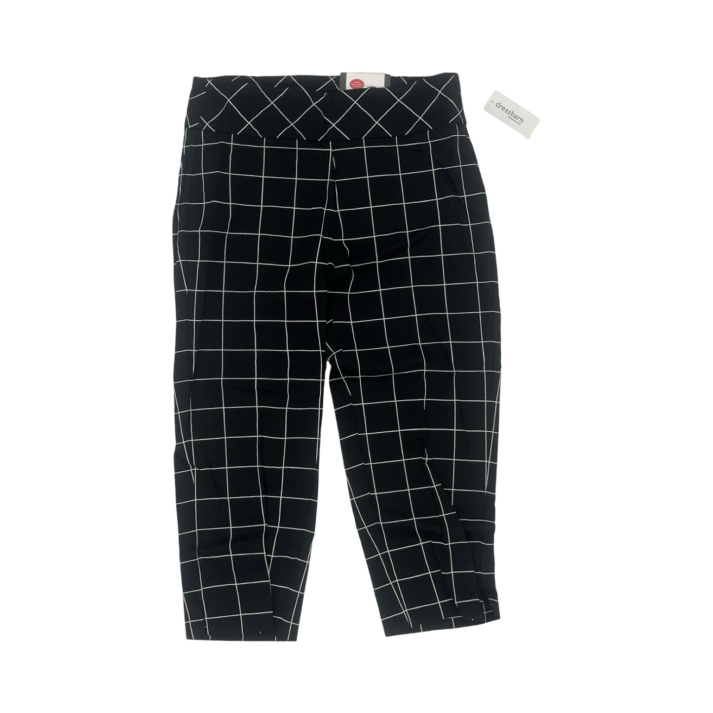 Pants Cropped By Roz And Ali In Black, Size:8