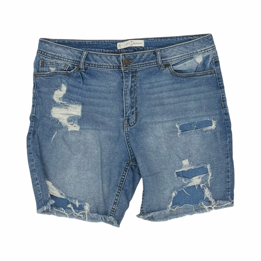 Shorts By Cato In Blue Denim, Size:16