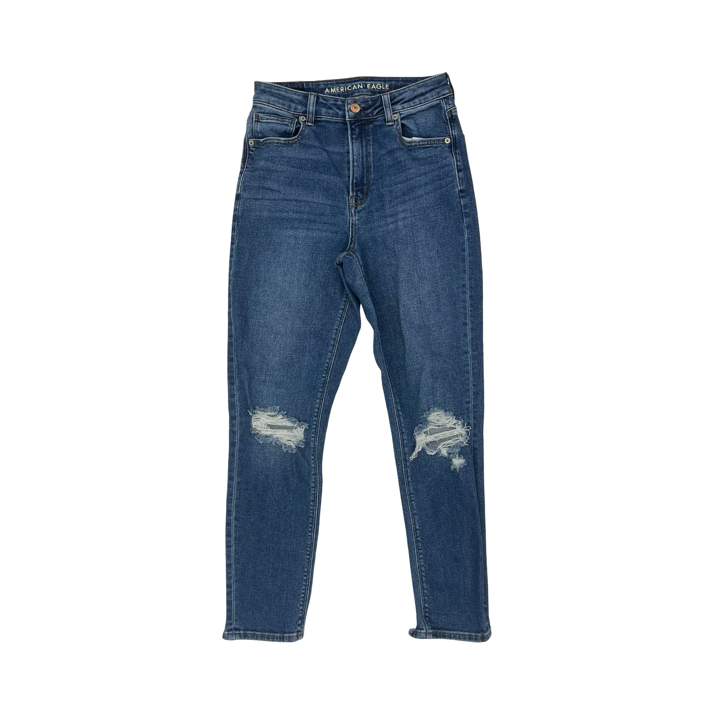 Jeans Skinny By American Eagle In Blue Denim, Size:2