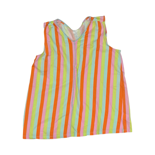 Top Sleeveless By Lands End In Striped Pattern, Size:L
