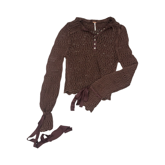 Sweater By Free People In Brown, Size:M