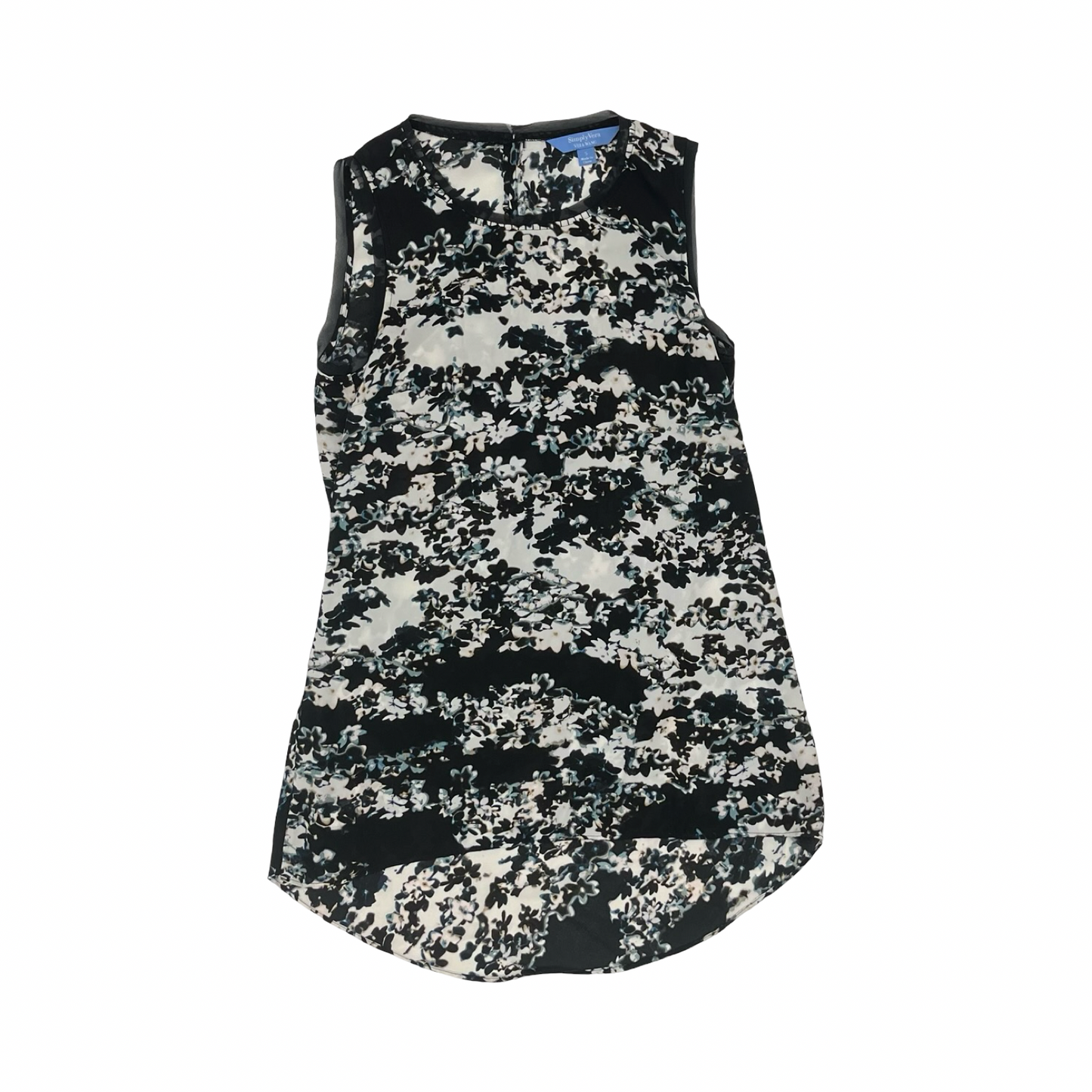 Blouse Sleeveless By Simply Vera In Floral Print, Size:S