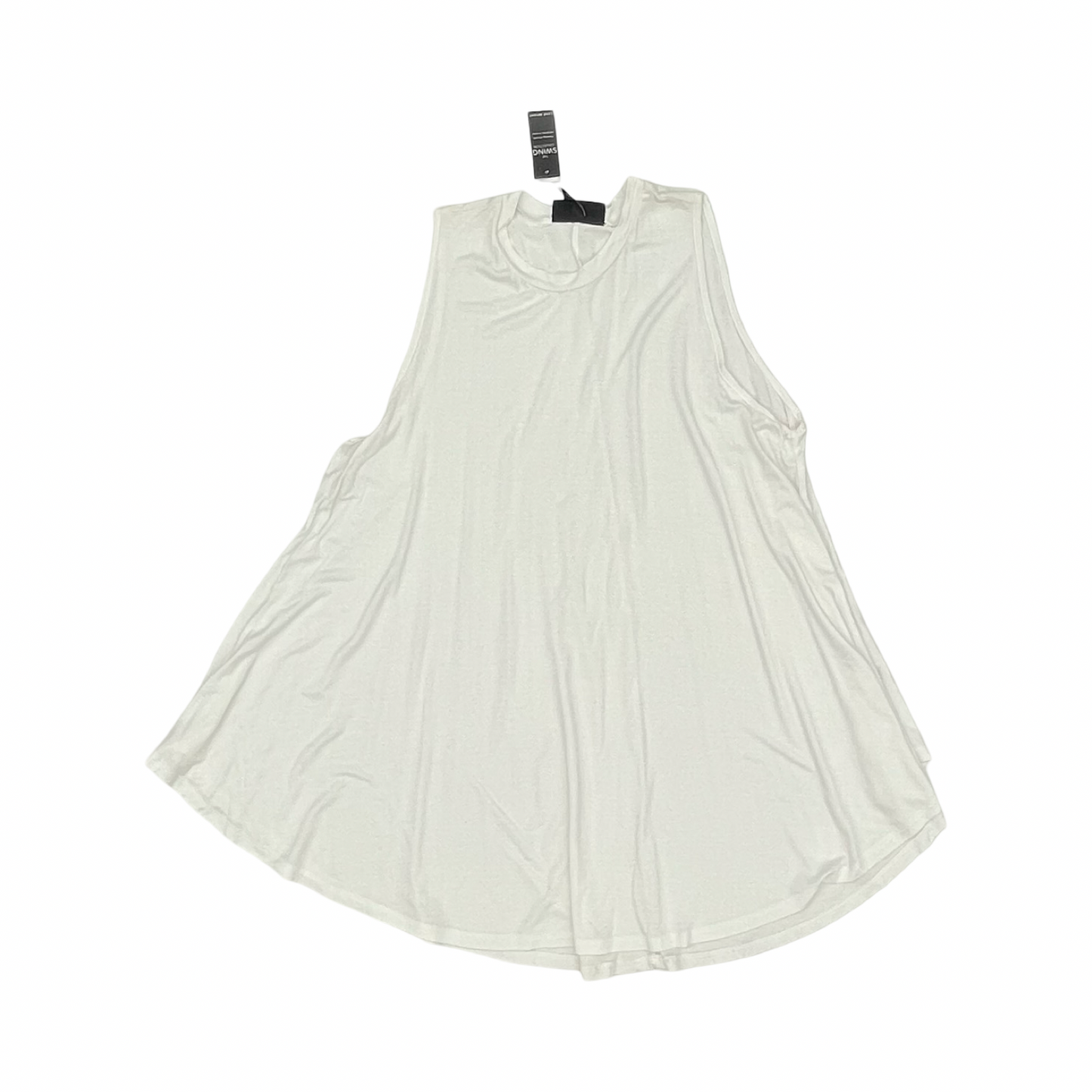 Top Sleeveless By Lane Bryant In White, Size:1X