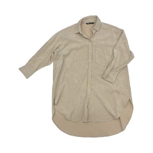 Dress Casual Short By Zara In Cream, Size:S