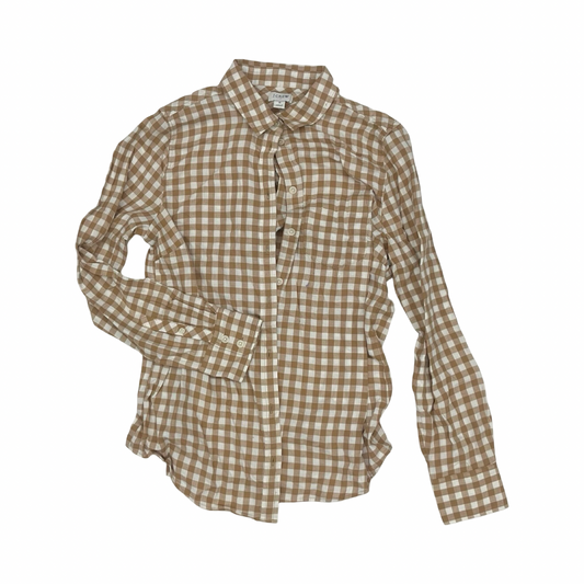 Top Ls By J. Crew In Brown & Cream, Size:S