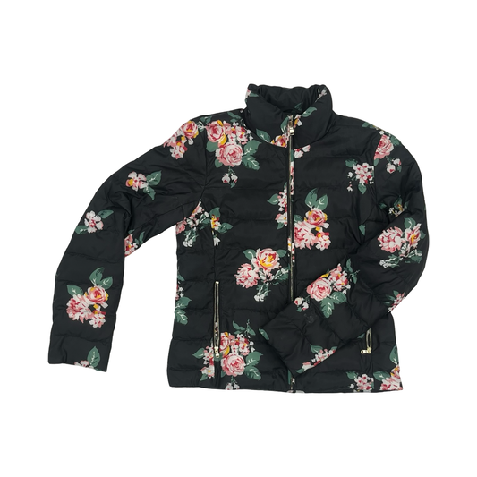 Jacket Puffer & Quilted By Loft In Floral Print, Size:Xs