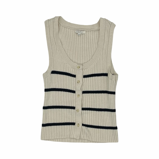 Top Sleeveless By Z Supply In Black & Tan, Size:M