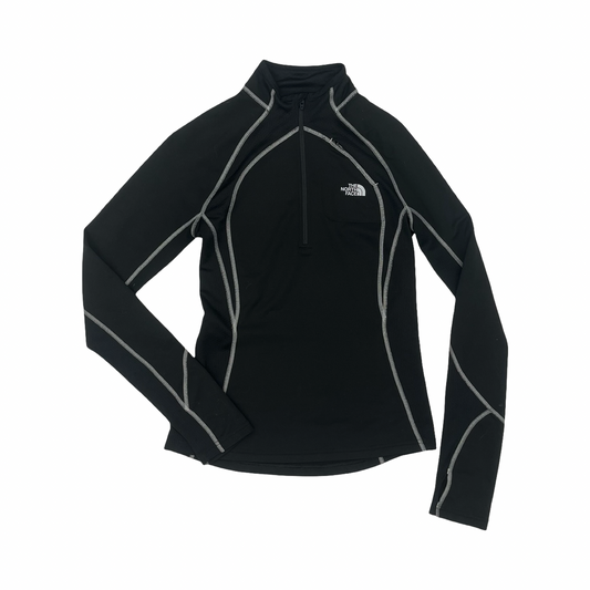 Athletic Top Ls Collar By The North Face In Black, Size:S