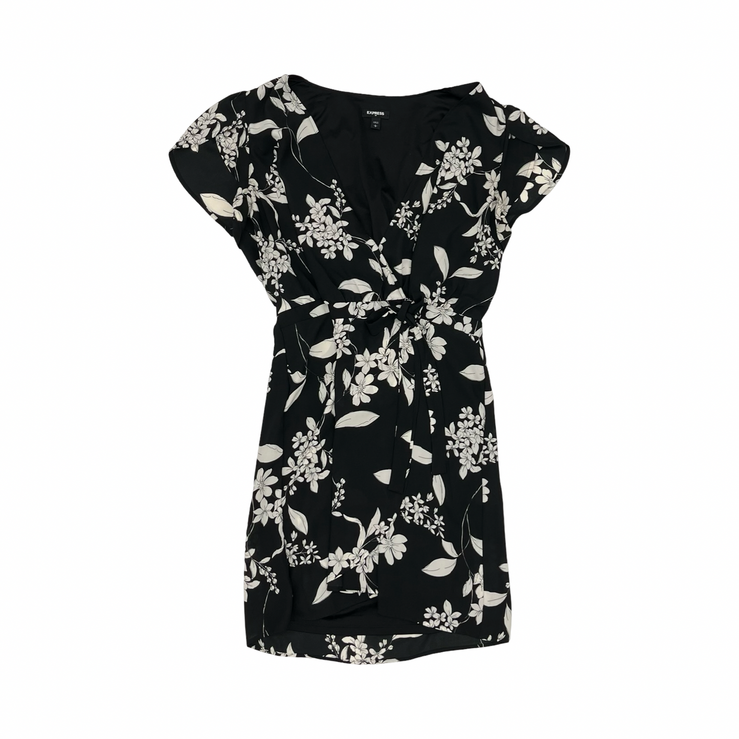Dress Party Short By Express In Black & White, Size:L