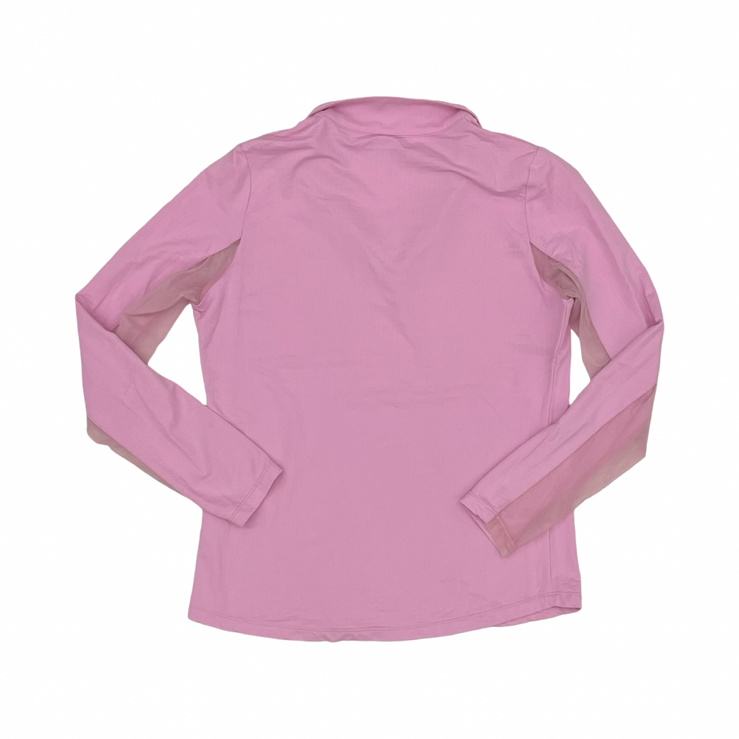 Athletic Top Ls Collar By Ibkul In Pink, Size:S