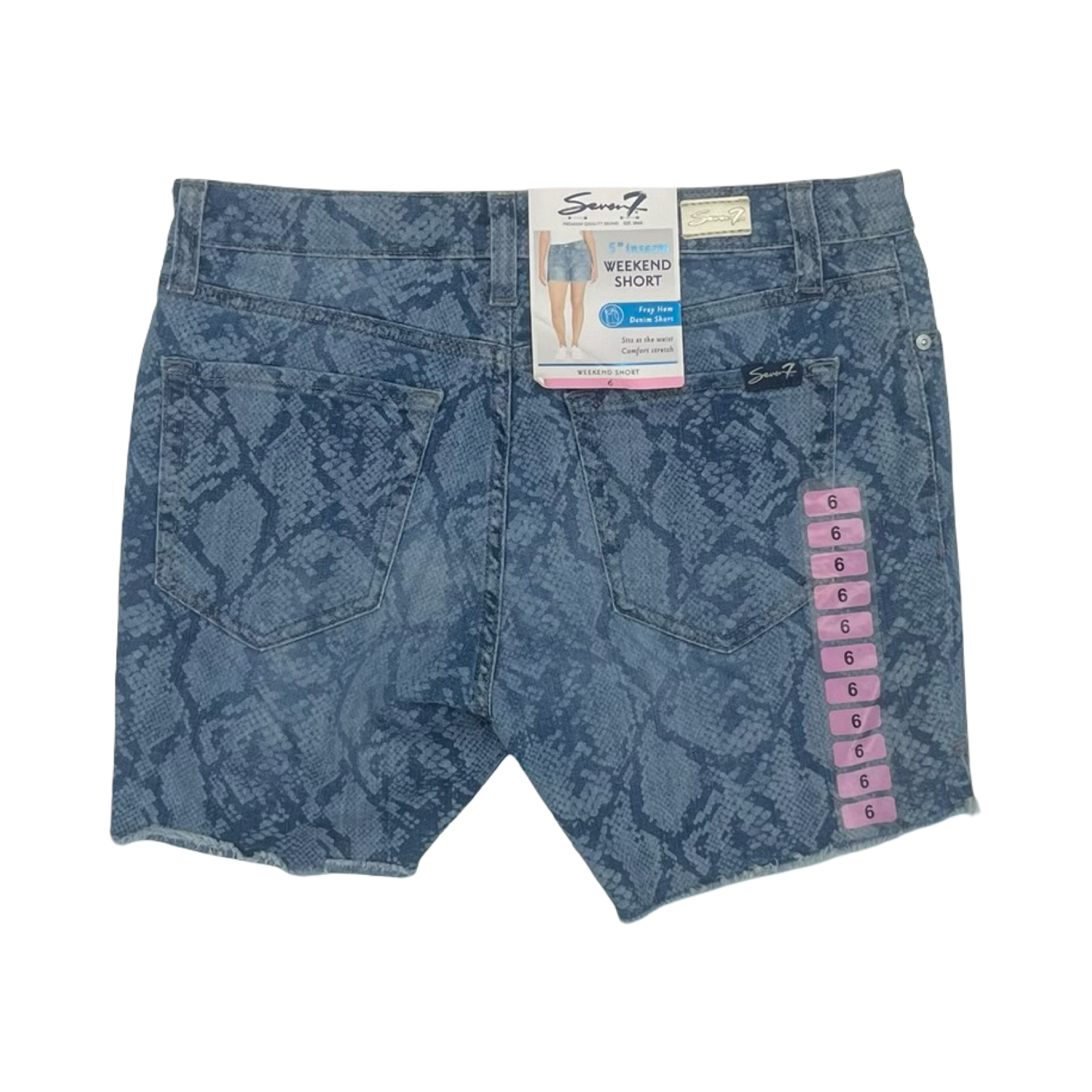 Shorts By Seven 7 In Blue Denim, Size:6