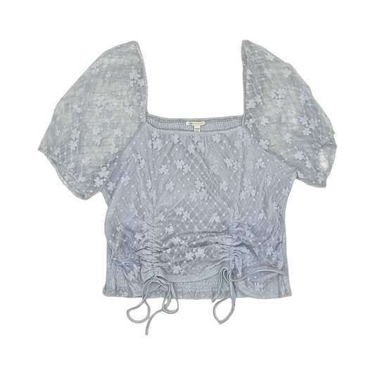 Blouse Ss By Cato In Blue, Size:1X