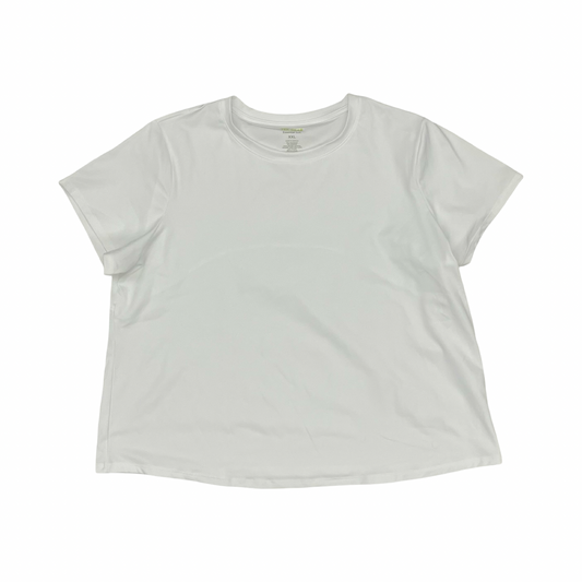 Athletic Top Ss By Tek Gear In White, Size:Xxl