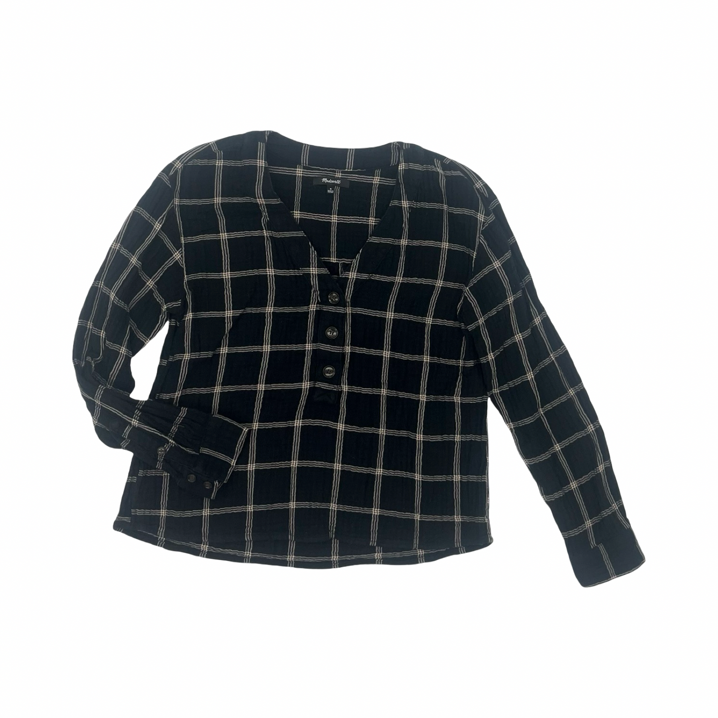 Top Ls By Madewell In Black & Brown, Size:M