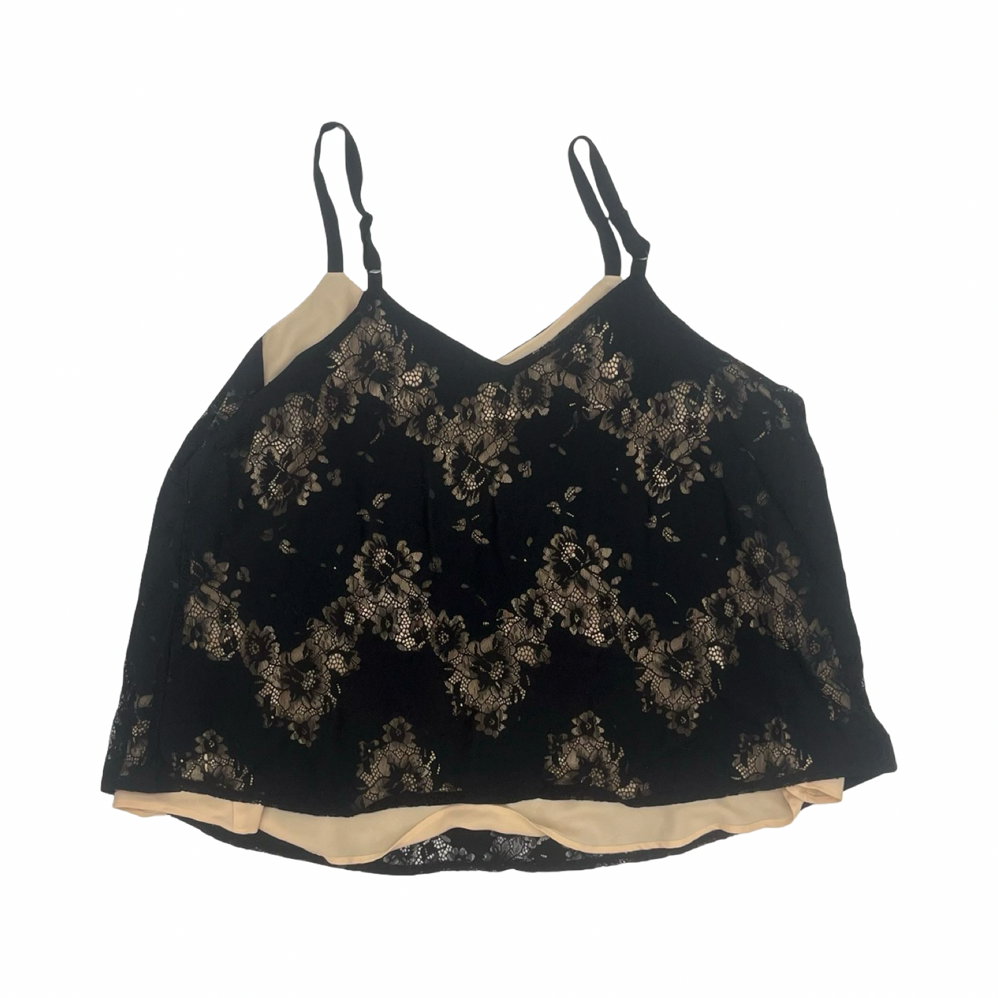 Blouse Sleeveless By Torrid In Black & Tan, Size:Xl