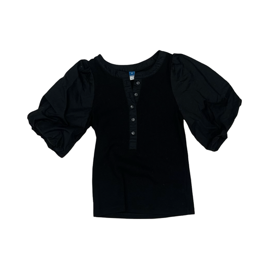 Blouse Ss By Old Navy In Black, Size:Xs